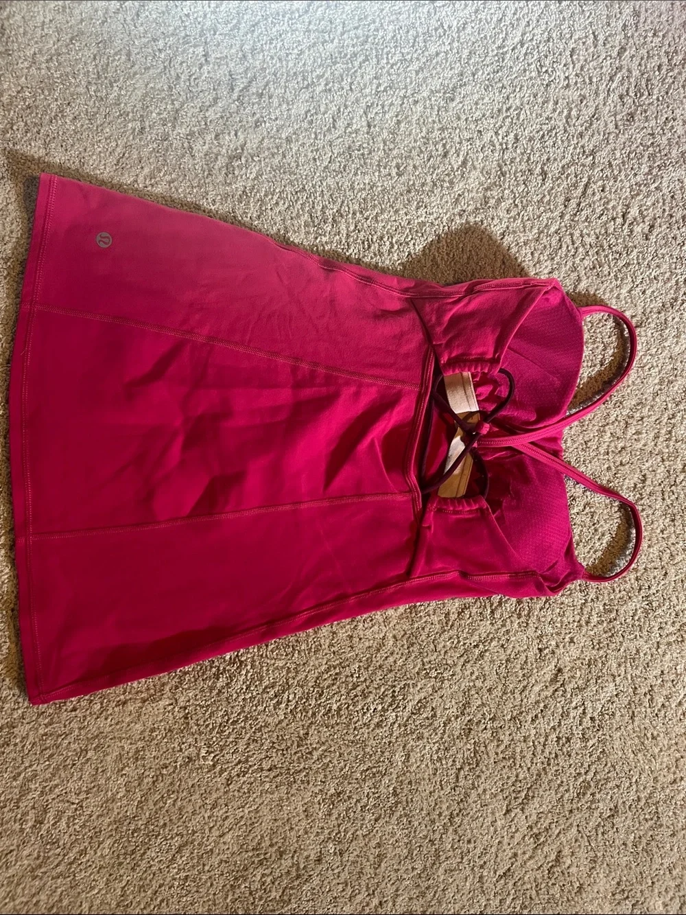 lululemon athletica Hot Pink Strappy Tank Top